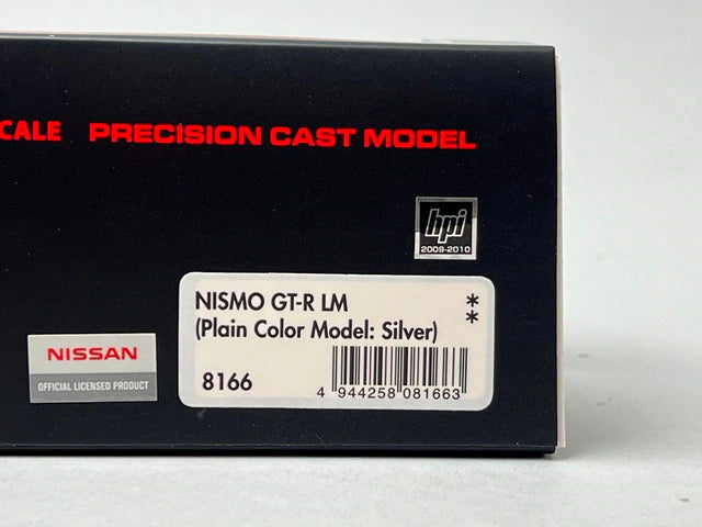 1:43 HPI 8166 Nissan NISMO GT-R Le Mans Silver Custom Order for Miniature Car Fans model car