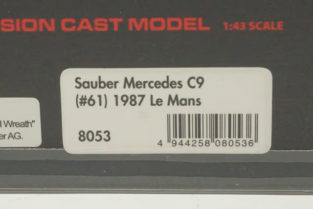 1:43 HPI 8053 Sauber Mercedes C9 Le Mans 1987 #61