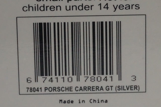 1:18 AUTOart 78041 Porsche Carrera GT Silver model car