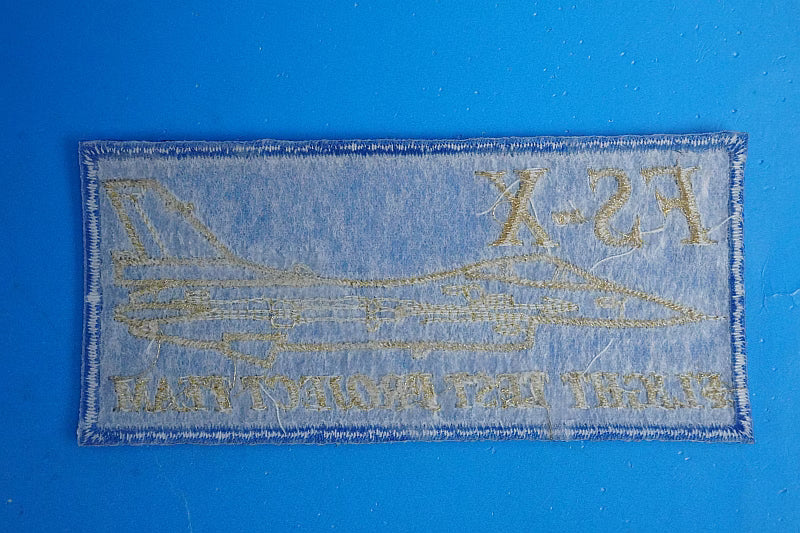 Patch JASDF FS-X Next Generation Support Fighter Plan Blue Square without hook and loop