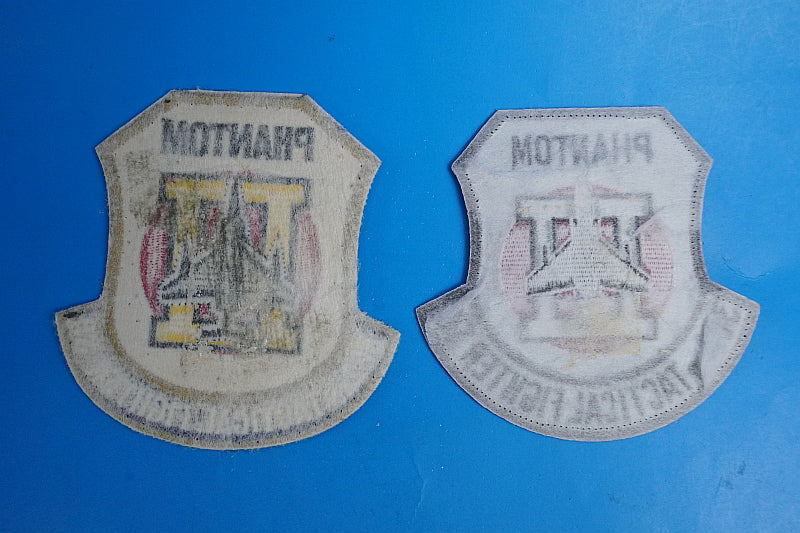 Patch JASDF F-4 Phantom 302nd Squadron Hyakuri Air Base High Visibility & Low Visibility 2-Piece Set without hook and loop