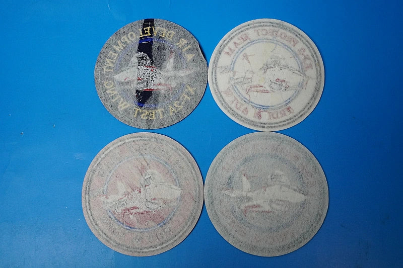 Patch JASDF Flight Development Experimental Group XF-2 XF-2A Project Team Gifu Base 4-piece set with different colors without hook and loop