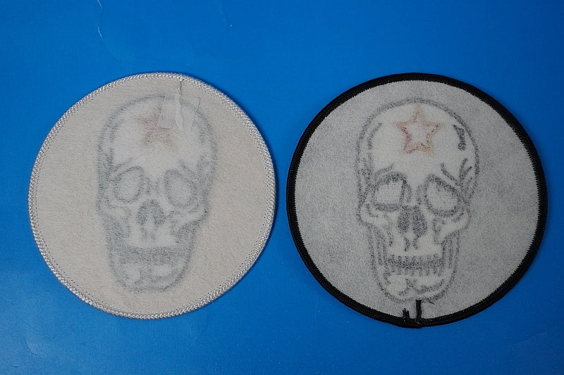 Patch JASDF F-15 AGGRESSOR KOMATSU BASE Skull and Skull Background 2piece set without hook and loop