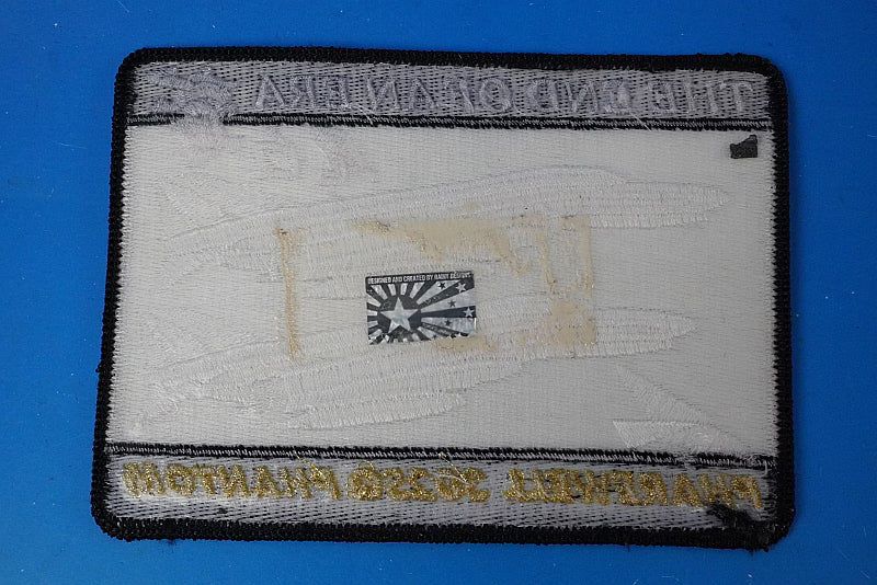 Patch JASDF 302nd Squadron Phantom THE END OF AN ERA White-tailed Eagle Square Shape without hook and loop