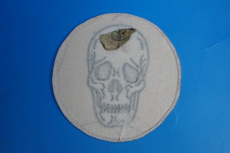 Patch JASDF Aggressor Flight Training Squadron Komatsu Air Base Skull High Visibility without hook and loop