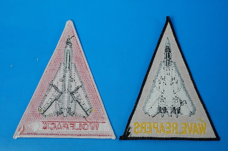 Patch USAF VF-11 Red Rippers VF-1 Wolf Pack Triangle without hook and loop