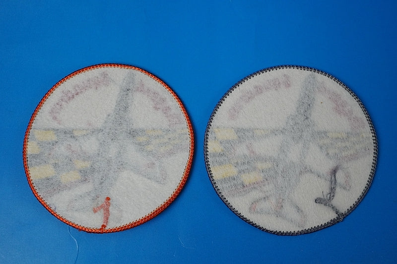 Patch JASDF 32nd Squadron Hamamatsu Base High Visibility & Low Visibility Set of 2 without hook and loop