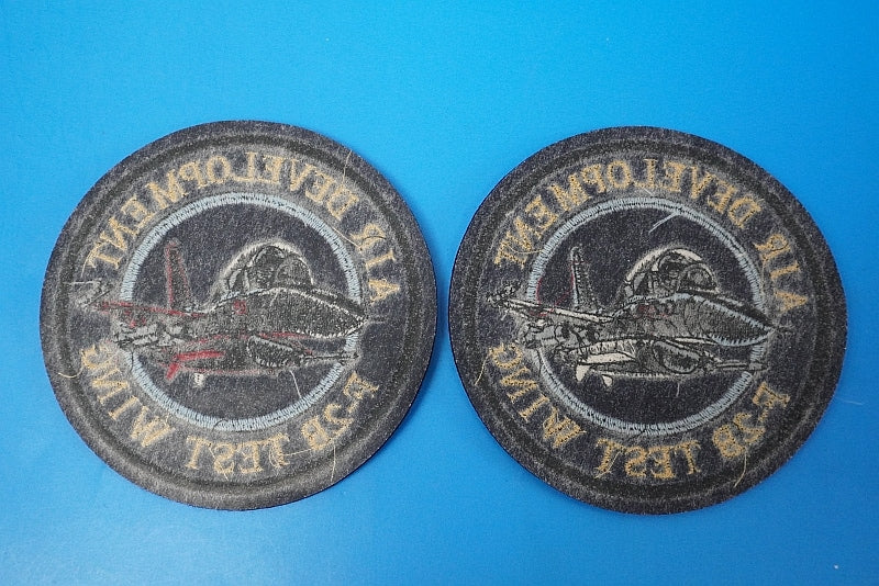 Patch JASDF Flight Development Test Group F-2B Project Team Next-generation Support Fighter ADTW Gifu Base #101 #102 2 types 2 pieces set without hook and loop