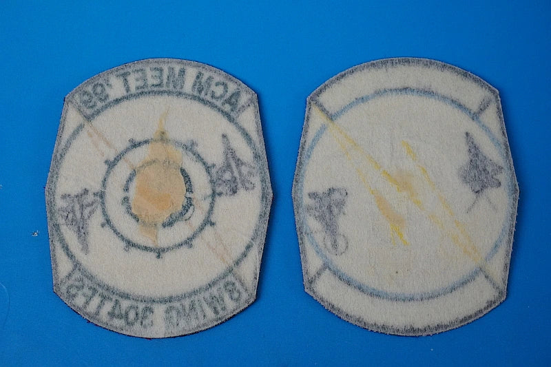 Patch JASDF Air Self-Defense Force 304th Squadron ACM MEET 1999 Naha Air Base High Visibility & Low Visibility 2-Piece Set (No Velcro)