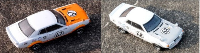 IN64-1600GT-NGP72-BS INNO MODELS 1:64 Toyota Celica 1600GT (TA22) #67 / #68 1972 Box Set