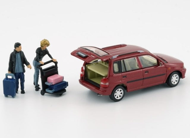 64B0310 BM CREATIONS 1:64 Mazda Demio 1994 Red LHD