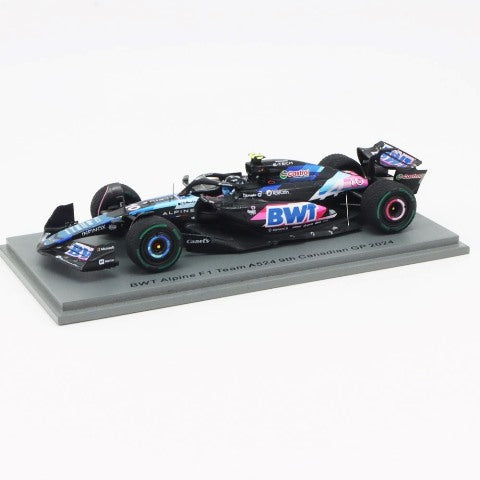 S9517 Spark 1:43 BWT Alpine F1 Team A524 Bahrain GP 2024 P. Gasly #10 model car