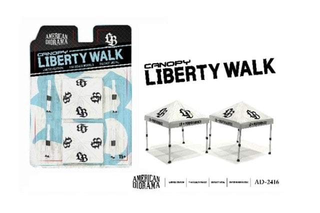 AD-2416 American Diorama 1:64 Liberty Walk Canopy (Set of 2)