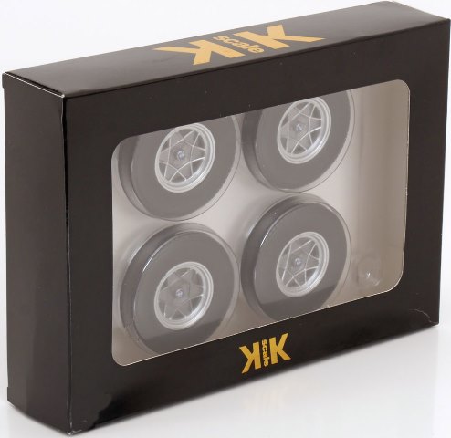 KKDCACC033 KK scale 1:12 BMW 02 tire and wheel set #1