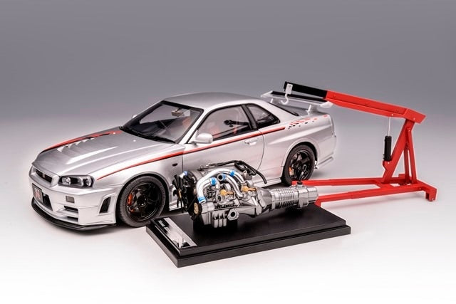 M83429 MOTORHELIX 1:18 Nissan Skyline GT-R R34 NISMO CUSTOMIZED Silver
