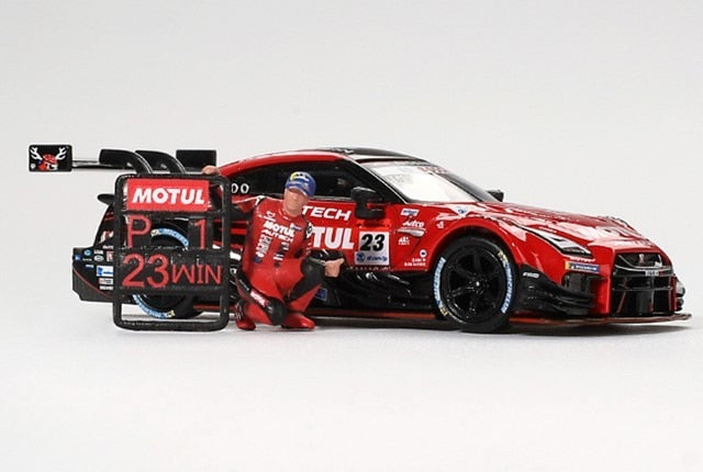MGT00875-L TSM MINI-GT 1:64 Nissan GT-R Nismo GT500 SUPER GT 2021 #23 with figure LHD model car