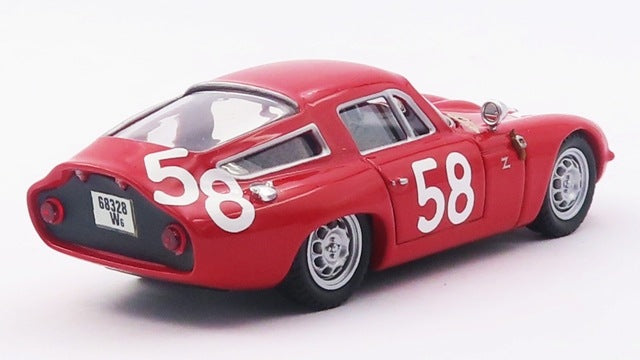 BEST9067/2 BEST MODEL 1:43 Alfa Romeo TZ1 Targa Florio 1964 3rd place winner #58 Bussinello / Todaro