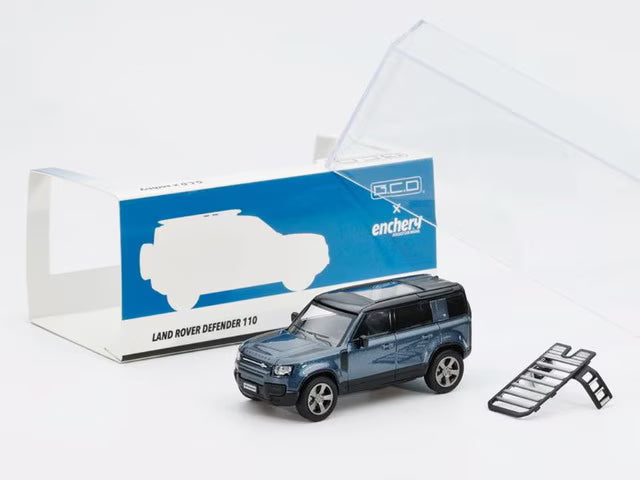 GE-002-6 GCD Gaincorp Products x Enchery 1:64 Land Rover Defender LAND ROVER Defender110 Blue (LHD)