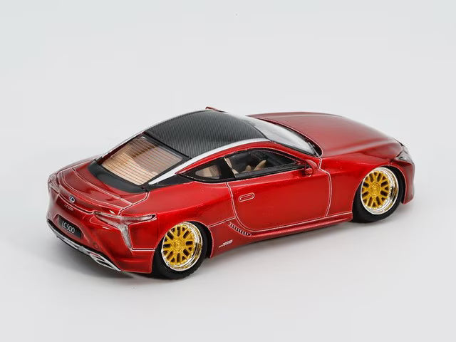GE-003-14 GCD Gaincorp Products x Enchery 1:64 Lexus LC500 Lowride - Red