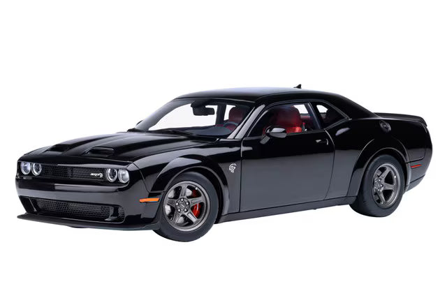 71765 AUTOart 1:18 Dodge Challenger SRT Super Stock 2023 Black Pitch Black