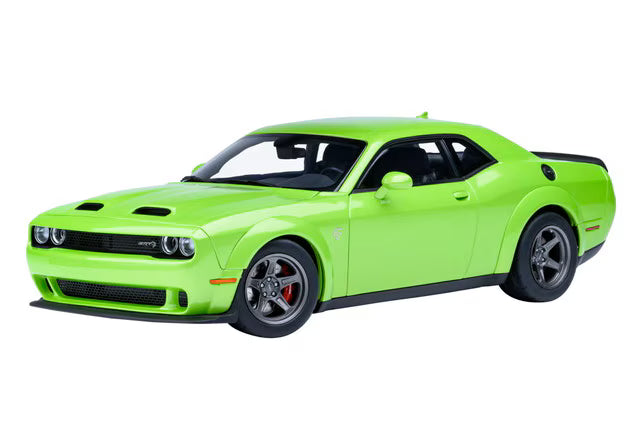 71769 AUTOart 1:18 Dodge Challenger SRT Super Stock 2023 Metallic Lime Green SUBLIME