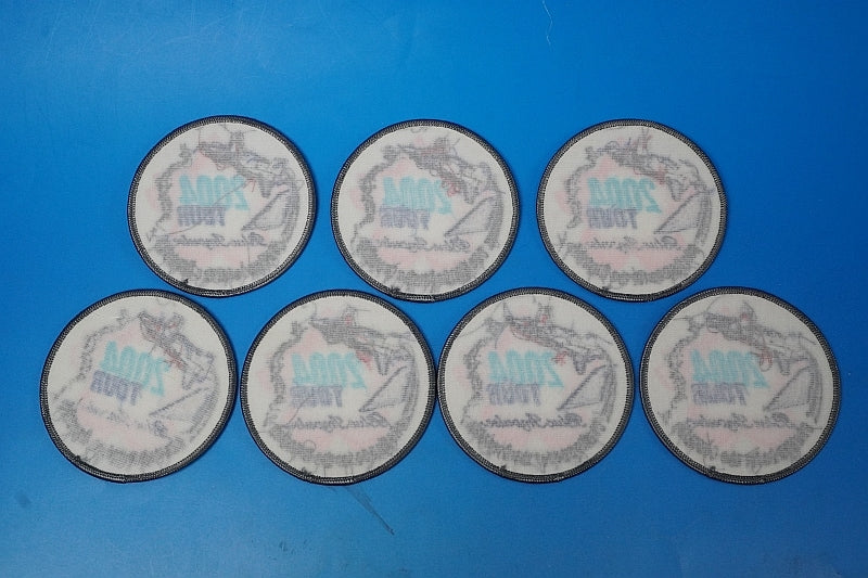 Patch JASDF Blue Impulse 2004 Tour Patches Units 7 piece Set without hook and loop