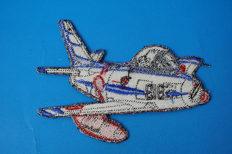 Patch JASDF F-86F Sabre Blue Impulse (Original Team) #92-7913 Silhouette Patch (No Velcro)
