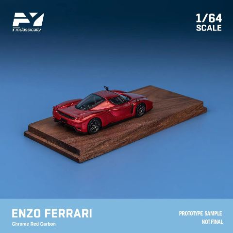 FY64031 Finclassically 1:64 Enzo Chrome carbon red