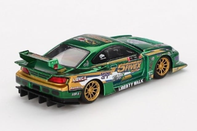 MGT00858-R TSM MINI-GT 1:64 Nissan LB-Super Silhouette Silvia S15 2024 LBWK Fausto Racing (Right-hand drive)