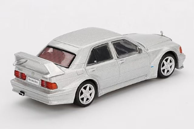 MGT00852-BL TSM MINI-GT 1:64 Mercedes-Benz 190E 2.5-16 Evolution II Astral Silver Left-Hand Drive Blister Pack