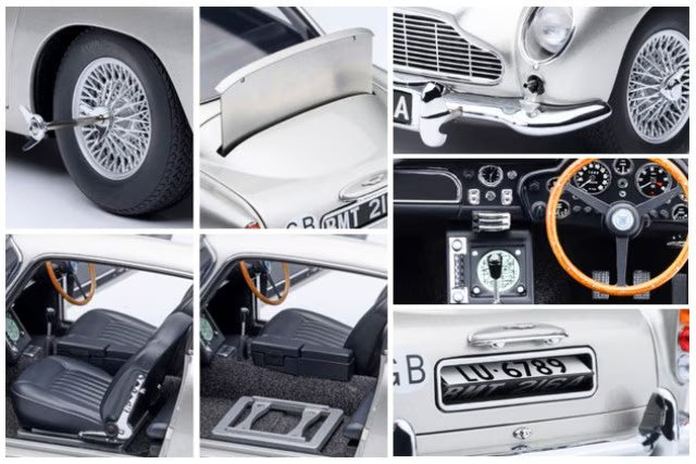 70296 AUTOart 1:18 Aston Martin DB5 "Goldfinger" Bond Car