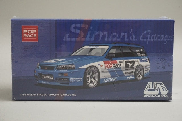 PR640171 POP RACE 1:64 NISSAN STAGEA SIM0N'S GARAGE #62 model car
