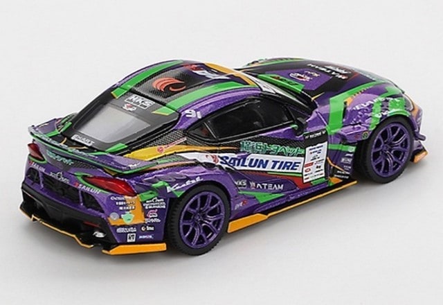 MGT00951-BL TSM MINI-GT 1:64 Toyota GR Supra KUHL 2021 D1GP EVANGELION RACING Evangelion Racing Blister Specification