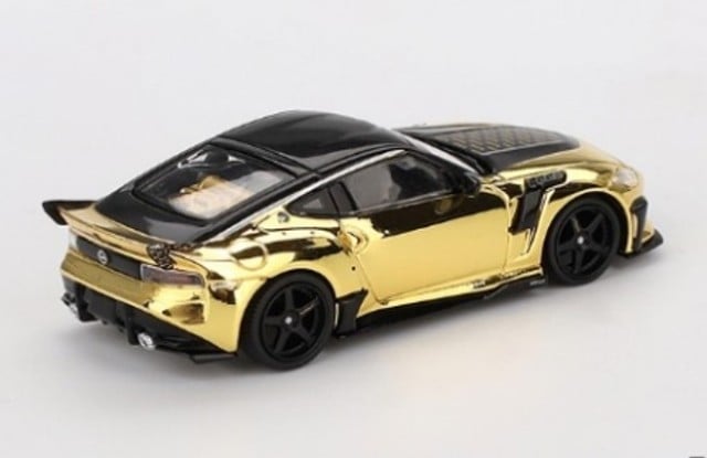 MGT00985-R TSM MINI-GT 1:64 Nissan Z Veilside FFZ400 Gold Chrome RHD model car