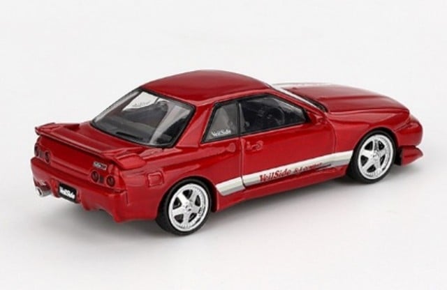 MGT00987-R TSM MINI-GT 1:64 Nissan Skyline GT-R R32 Veilside Combat C-I Gem Red RHD model car