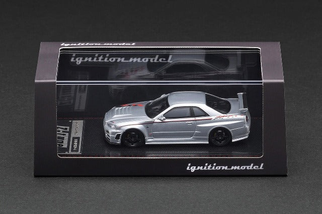 IG3840 ignition model 1:64 Nissan Nismo R34 GT-R Z-tune Silver model car