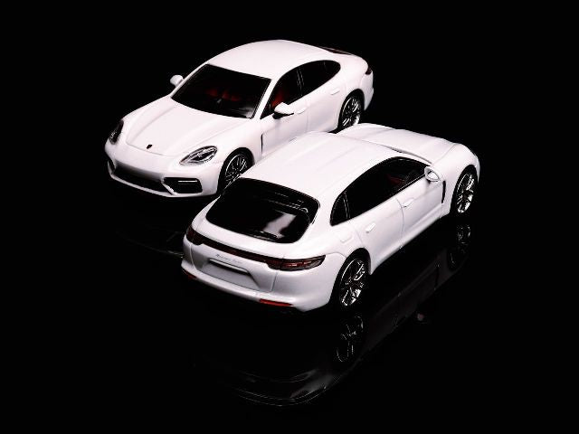 Furuya 1:64 Panamera 971 White Sedan