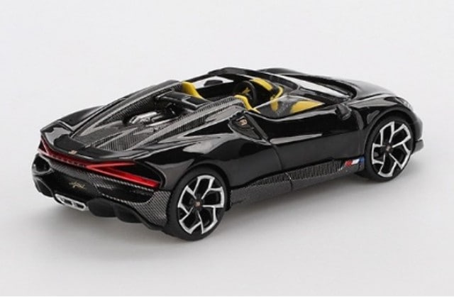 MGT01058-L TSM MINI-GT 1:64 Bugatti W16 Mistral Black (Left-hand drive)