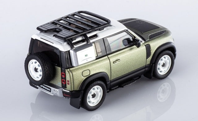 0001-03 AR Box Almost Real Model 1:64 Land Rover DEFENDER 90 (Pangea Green)