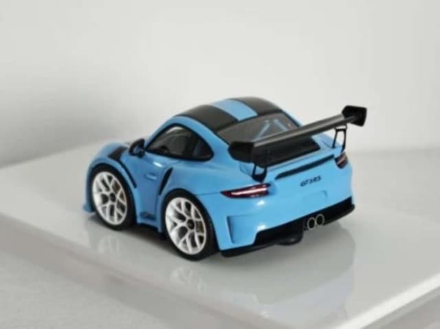 MINICRAFISMAN 1:64 911 gt3rs Egg Car Miami Blue model car