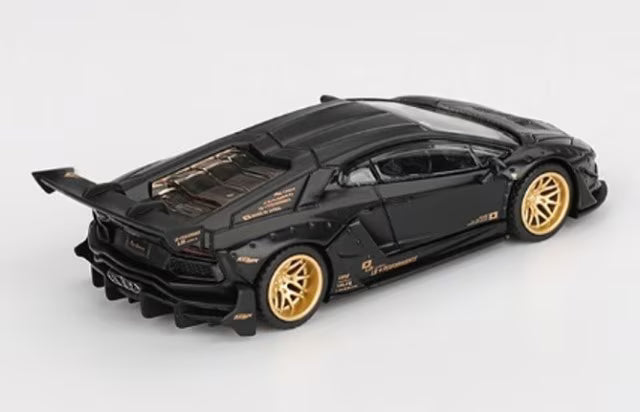 MGT01087-L TSM MINI-GT 1:64 LB WORKS Lamborghini Aventador Limited Edition Matte Black (Left-hand drive)