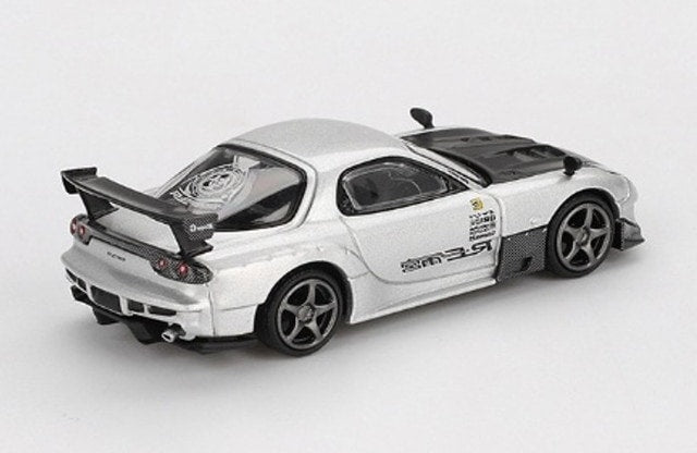 MGT01106-BL TSM MINI-GT 1:64 Mazda RX-7 RE Amemiya Silver Metallic Left-Hand Drive Blister Pack