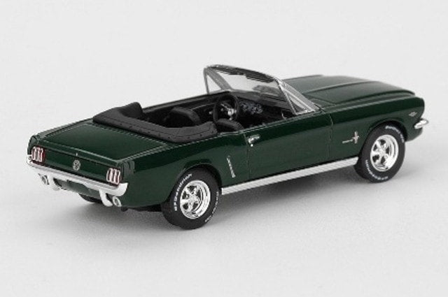 MGT01166-BL TSM MINI-GT 1:64 Ford Mustang Convertible 1964 Highlight Green (Left-Hand Drive) *Blister Packaging
