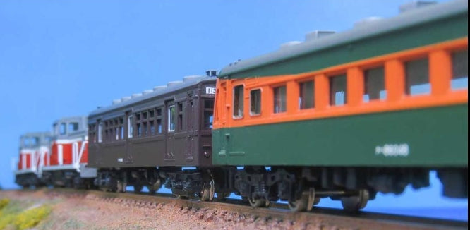 968 Greenmax E Kit Old National Railway 80 Series Semi-Express "Shirahama" 7-Car Set