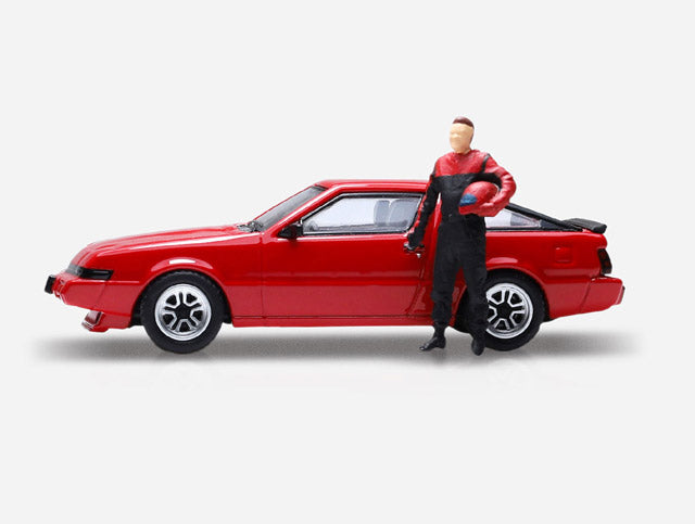 55283 POP RACE 1:64 Mitsubishi Stallion Red & Driver Figure Set