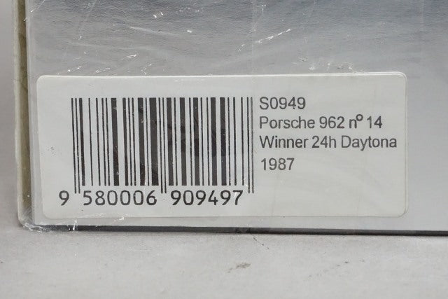 1:43 SPARK S0949 Porsche 962 24h Daytona Winner 1987 #14