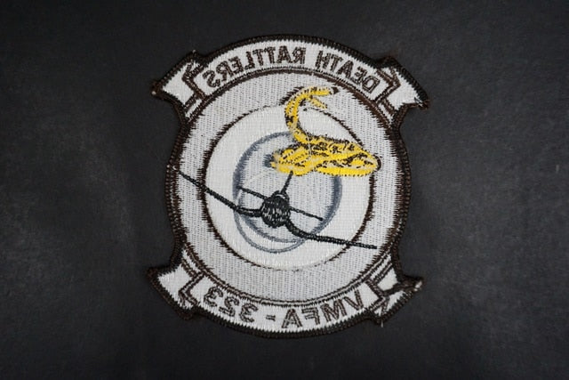 Patch USMC VMFA-323 323rd Fighter Attack Squadron Death Rattlers without hook and loop