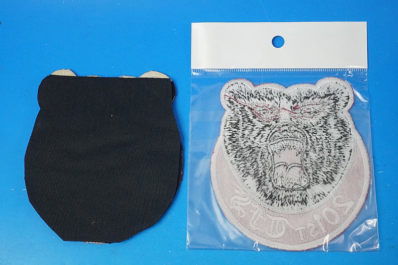 Patch JASDF Air Self-Defense Force F-15 201st Squadron “Higuma” 2-Piece Set (With and Without Velcro)