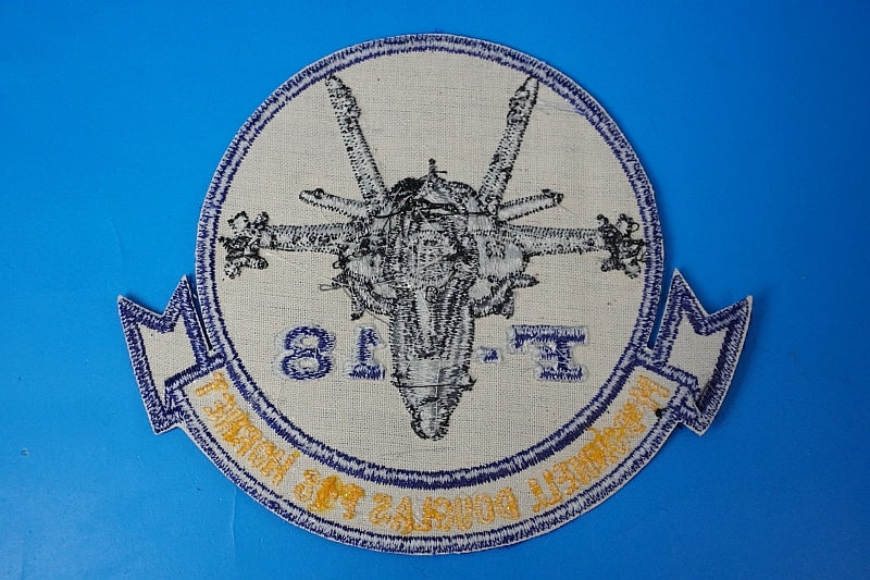 Patch USN F-18 Hornet without hook and loop