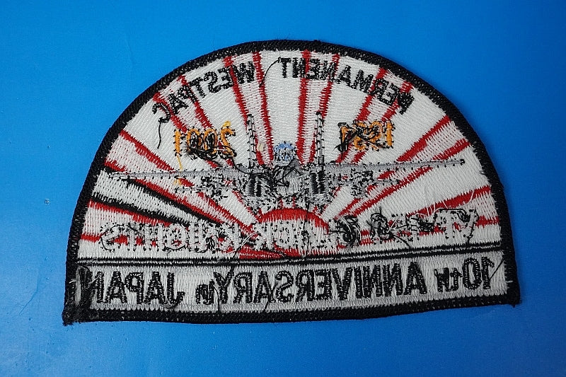 Patch USN F-14A Tomcat VF-154/154th Fighter Squadron Black Knights 1991-2001 10th Anniversary without hook and loop
